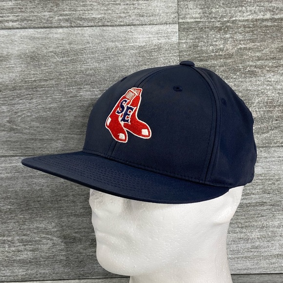 Pacific Headwear Flexfit D Series 8D6 Small/Medium Red Sox SE Flat Bill Hat - Picture 1 of 16